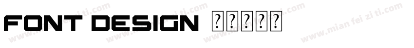 FONT DESIGN字体转换
